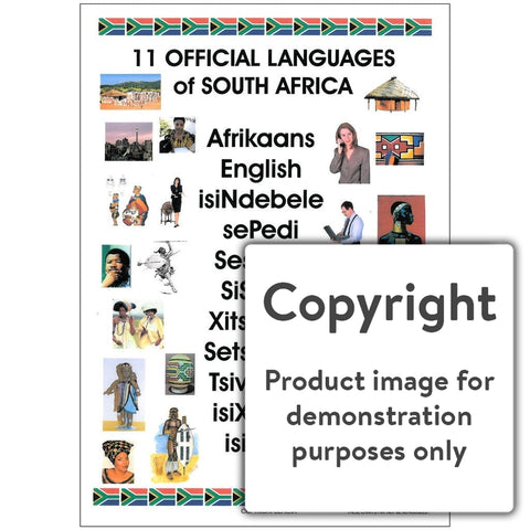 11 Official Languages of South Africa Depicta