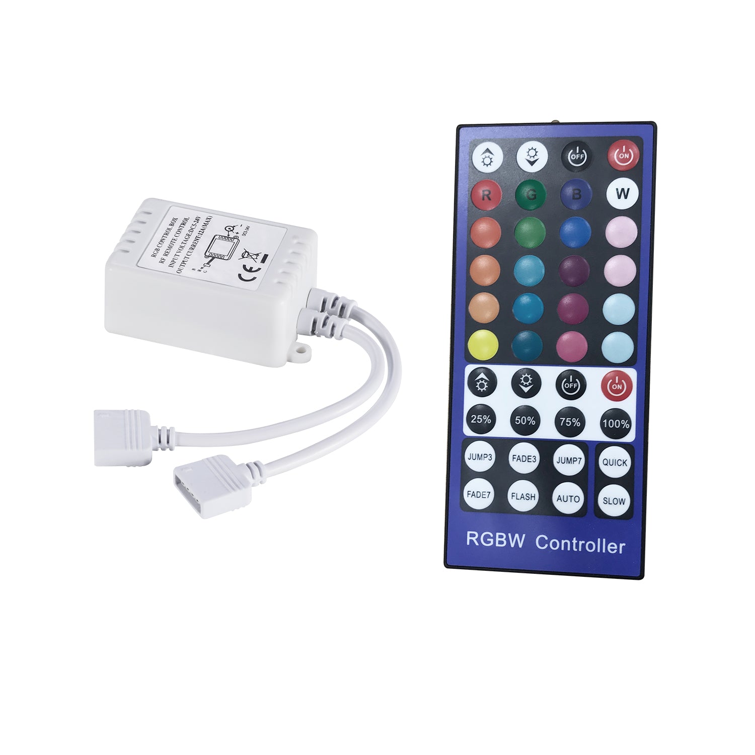 AIBOO DC 5V-24V 6A LED Controller with 16 Keys Mini RF Remote Control