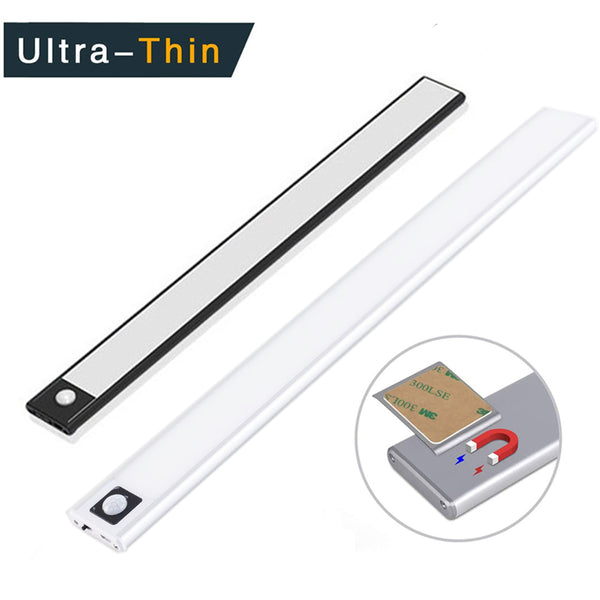 20/40CM PIR Motion Sensor LED Under Cabinet Light USB Rechargeable War