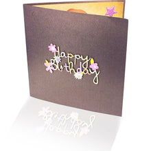 Load image into Gallery viewer, 3D Happy Birthday - XL 17x17cm Popup Card with voice recording

