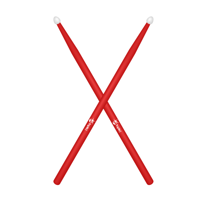 Triple J Logo Drumsticks Red Triple J Store