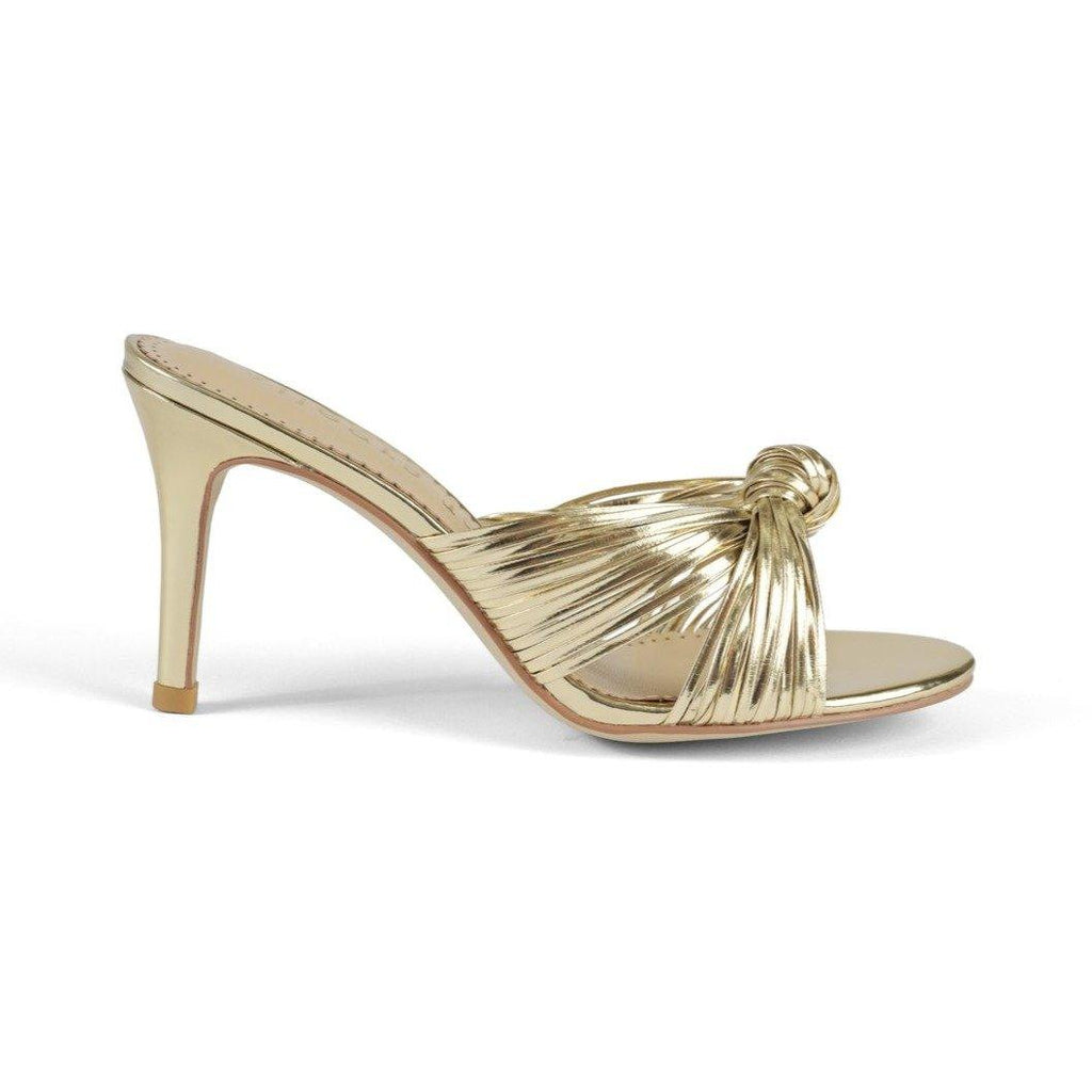 MARLY sandal in gold vegan leather – Allegra James