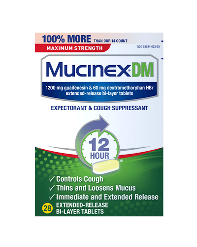 Maximum Strength Mucinex® DM Extended-Release Bi-Layer Tablets