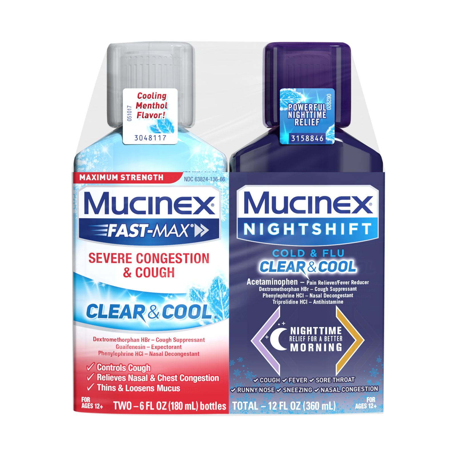 mucinex night shift cold and flu dosage