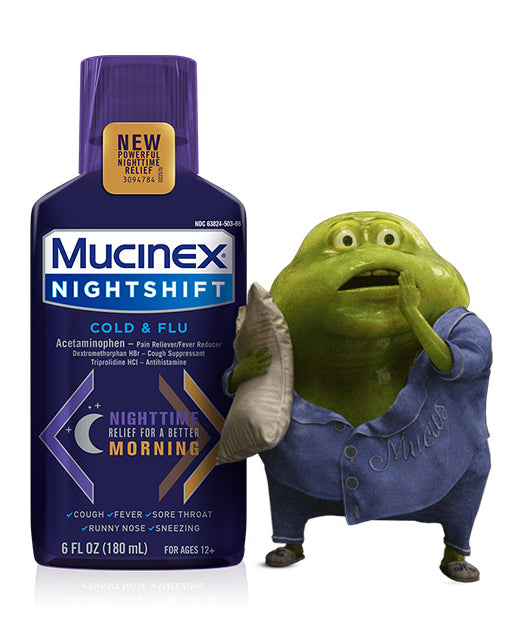 mucinex night shift cold and flu dosage