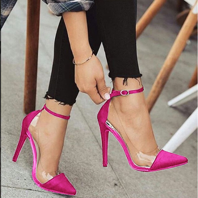 Sexy High Heel Shoes With Ankle Buckle 