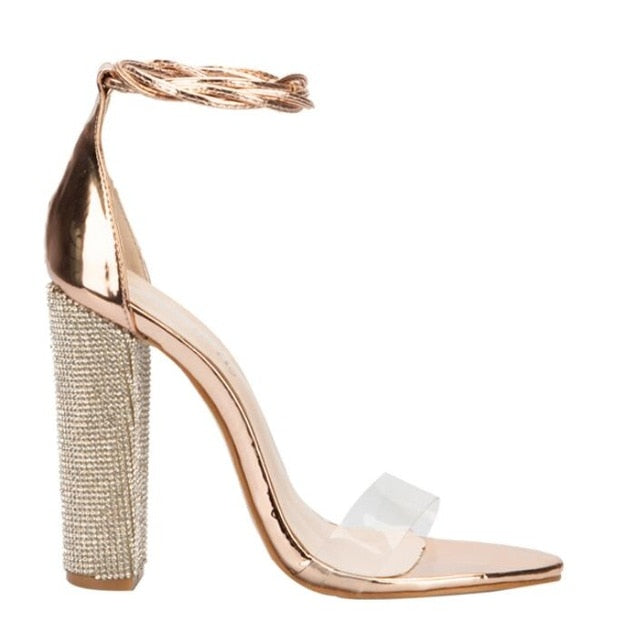 sexy rhinestone heels