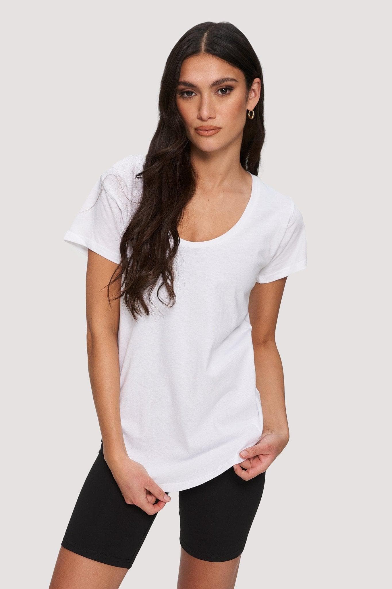 3-Pack Womens Scoop Neck