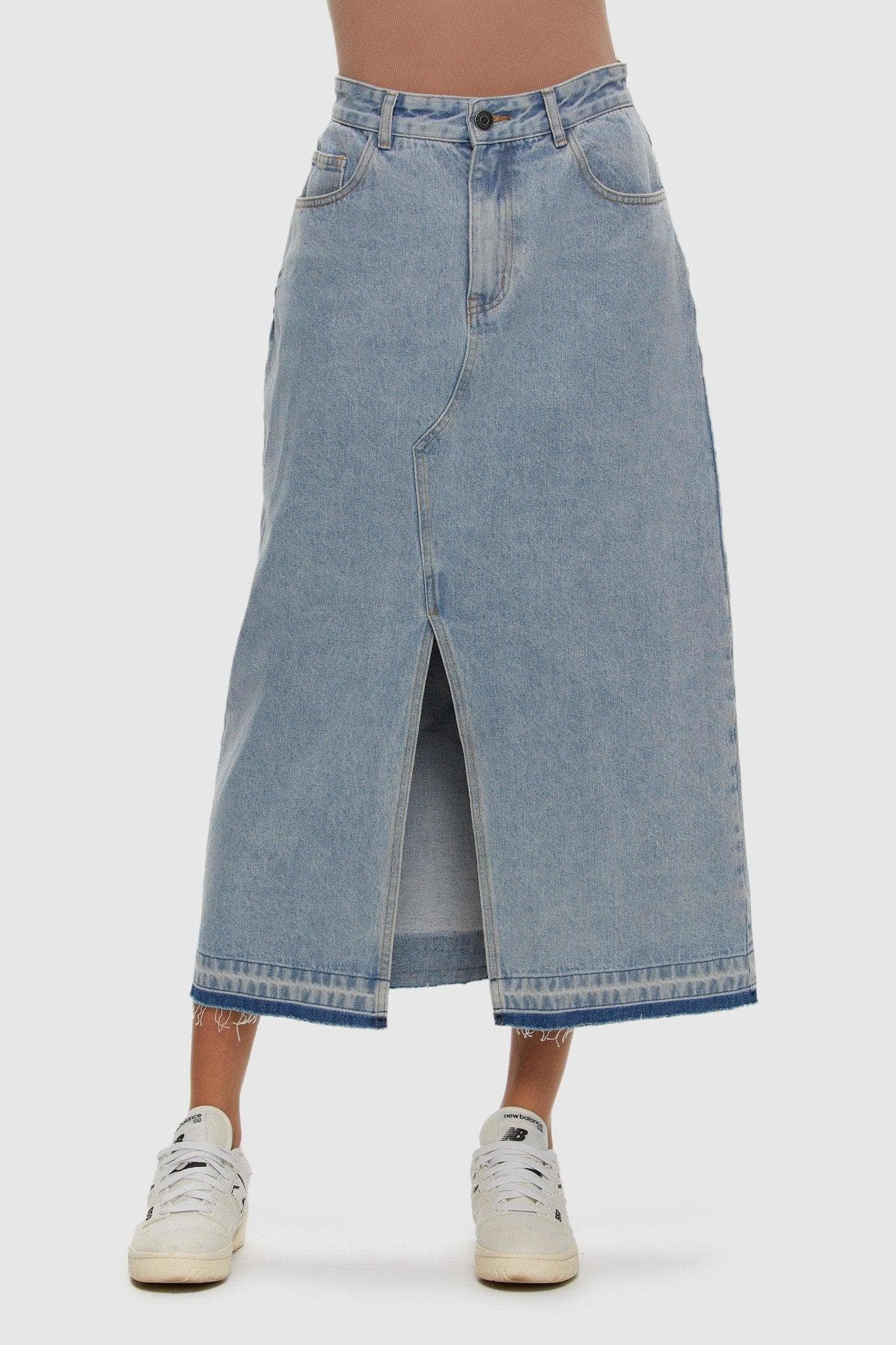 Midi Denim Skirt