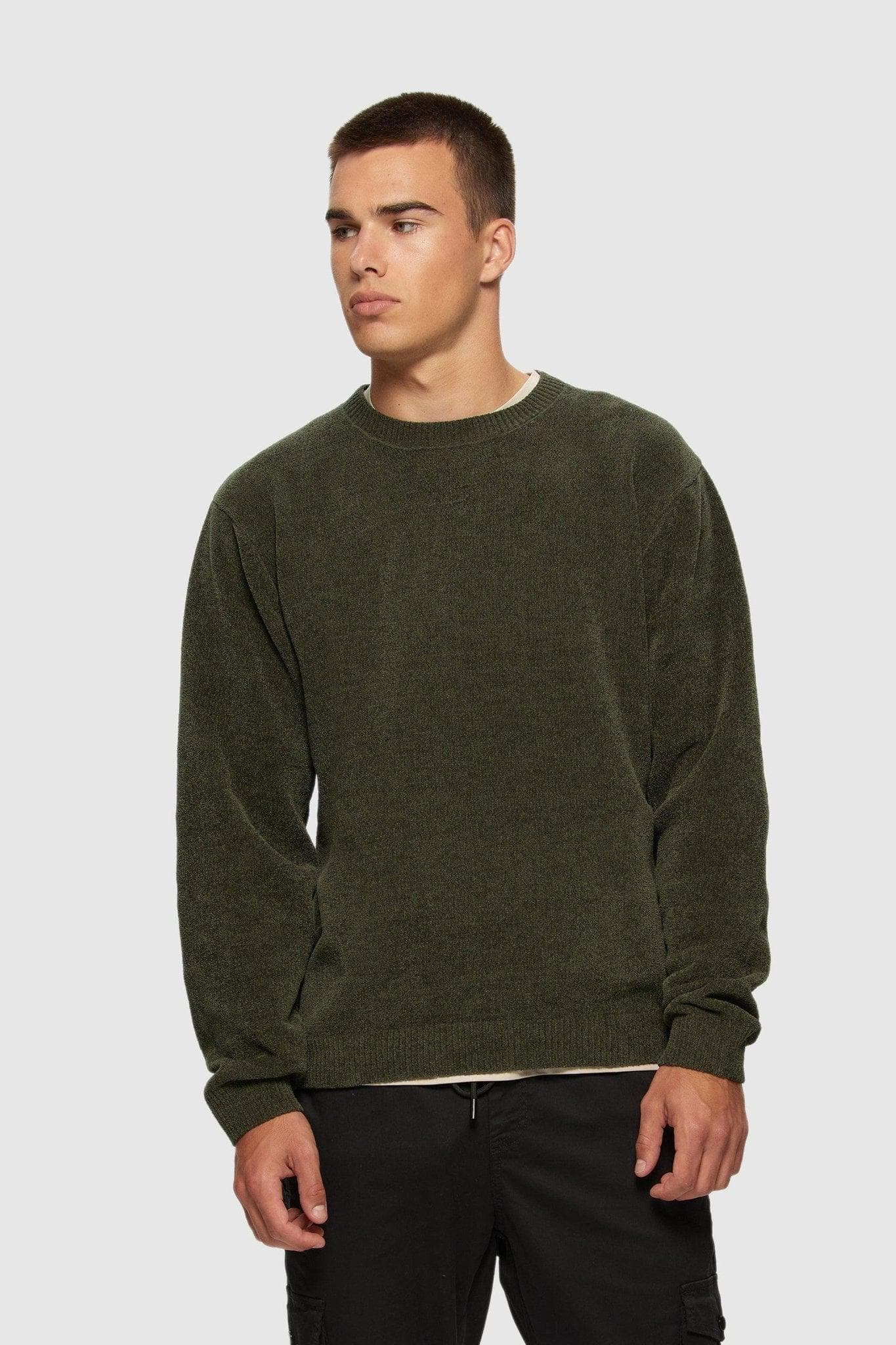 Textured Knit Crew Aloe⎟KUWALLA TEE