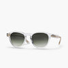 Swedish desginer sunglasses. Crystal clear with green lens. Made in Italy