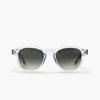 Swedish desginer sunglasses. Crystal clear with green lens. Made in Italy