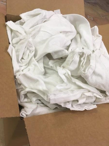 RWCMC-10 EMI Supply Reclaimed White Wash Rag/Cloth, Machine Compressed 10lb  [EMI-RWCMC-10] : Rags - $25.00 EMI Supply, Inc