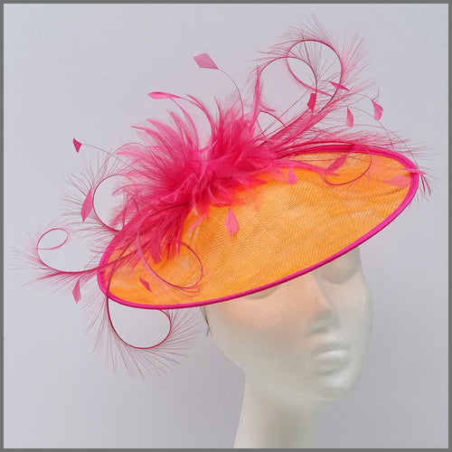 Orange Fascinators Hats And Hatinators Jacqui Vale Designs
