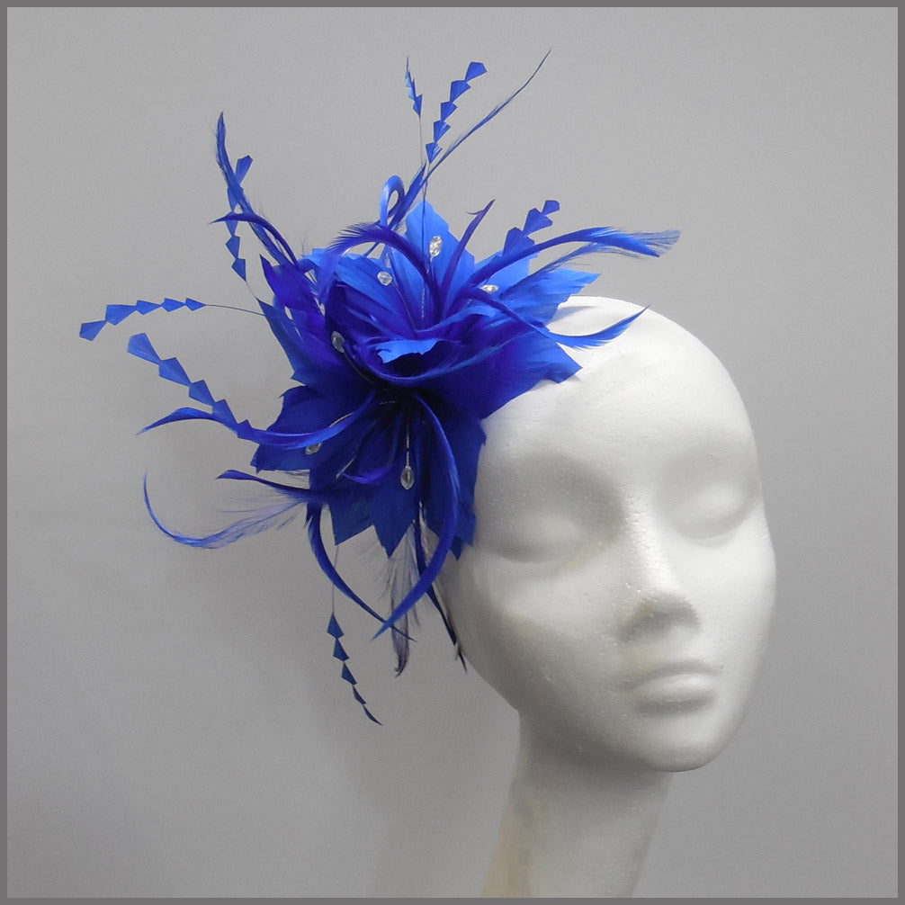 sapphire blue fascinator