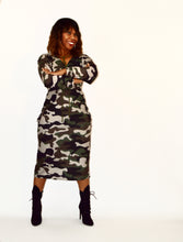 Load image into Gallery viewer, Neva too much Camo dress