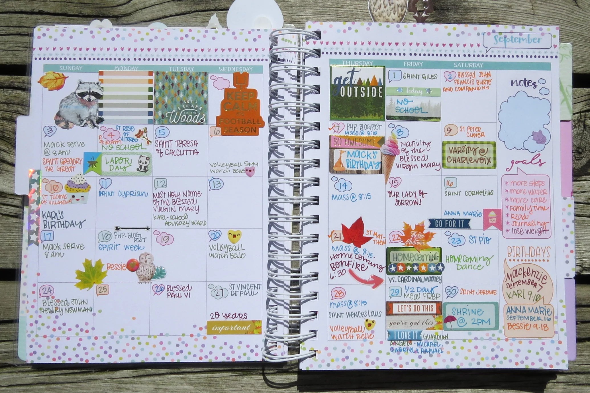 September Planner Spreads - Paper House