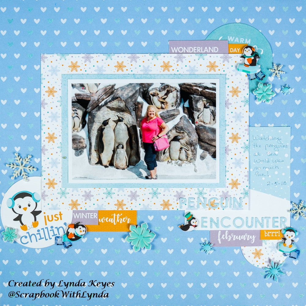 How to layout a scrapbook page (kids holiday edition)