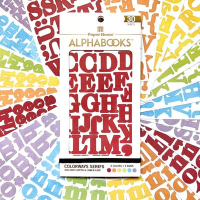 Colorbok Sticky Alpha Stax Magazine and Damask Alphabet Stickers