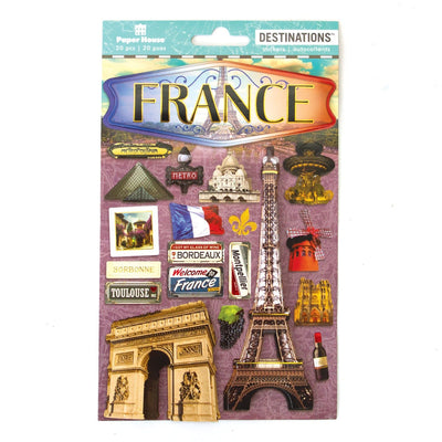 Paris Memories Scrapbook Stickers