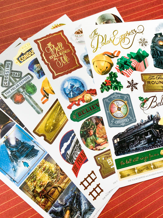 The Polar Express scrapbook stickers pack