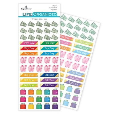 611pc Budget Stickers Pack by Agenda 52 Paper Studio Budget Planning  Stickers/life Management Stickers 