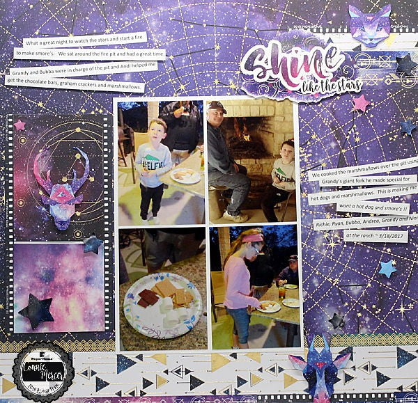 Gone Fishing Papercrafting Scrapbooking Kit and Stickers Bundle