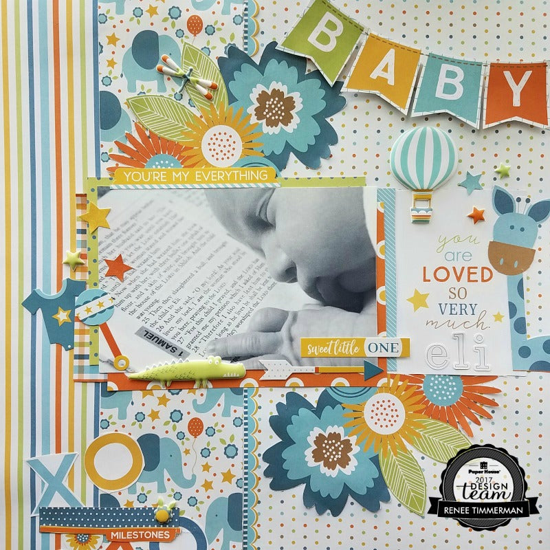 Baby Boy Scrapbook Pages 12x12 Layout SWEET DREAMS Little ONE First Year  Album, 1st Year Layouts, Scrapbooking, Sleeping, Napping 