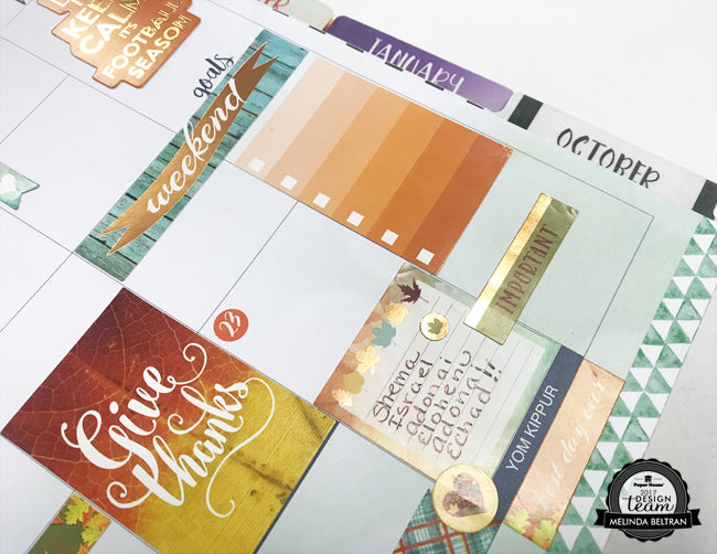 Paper House Productions Fall Planner Idea September Planner