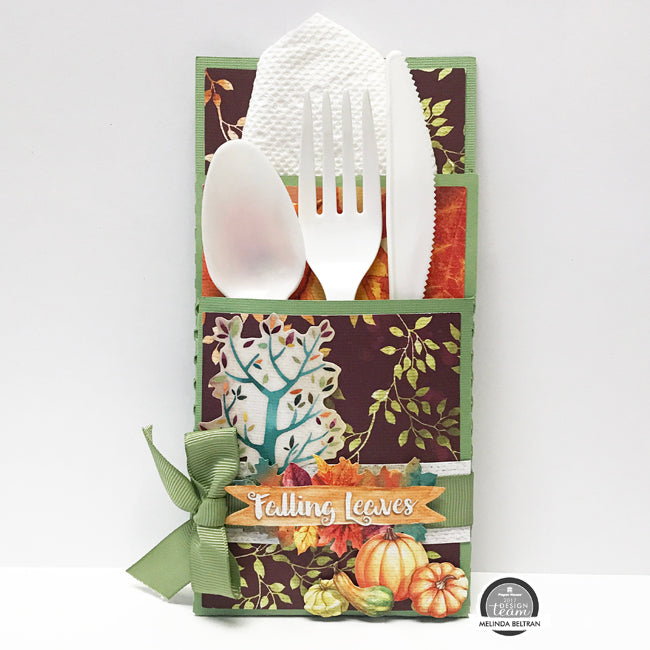 fall napkin holder SVG cut file Paper House Productions Design