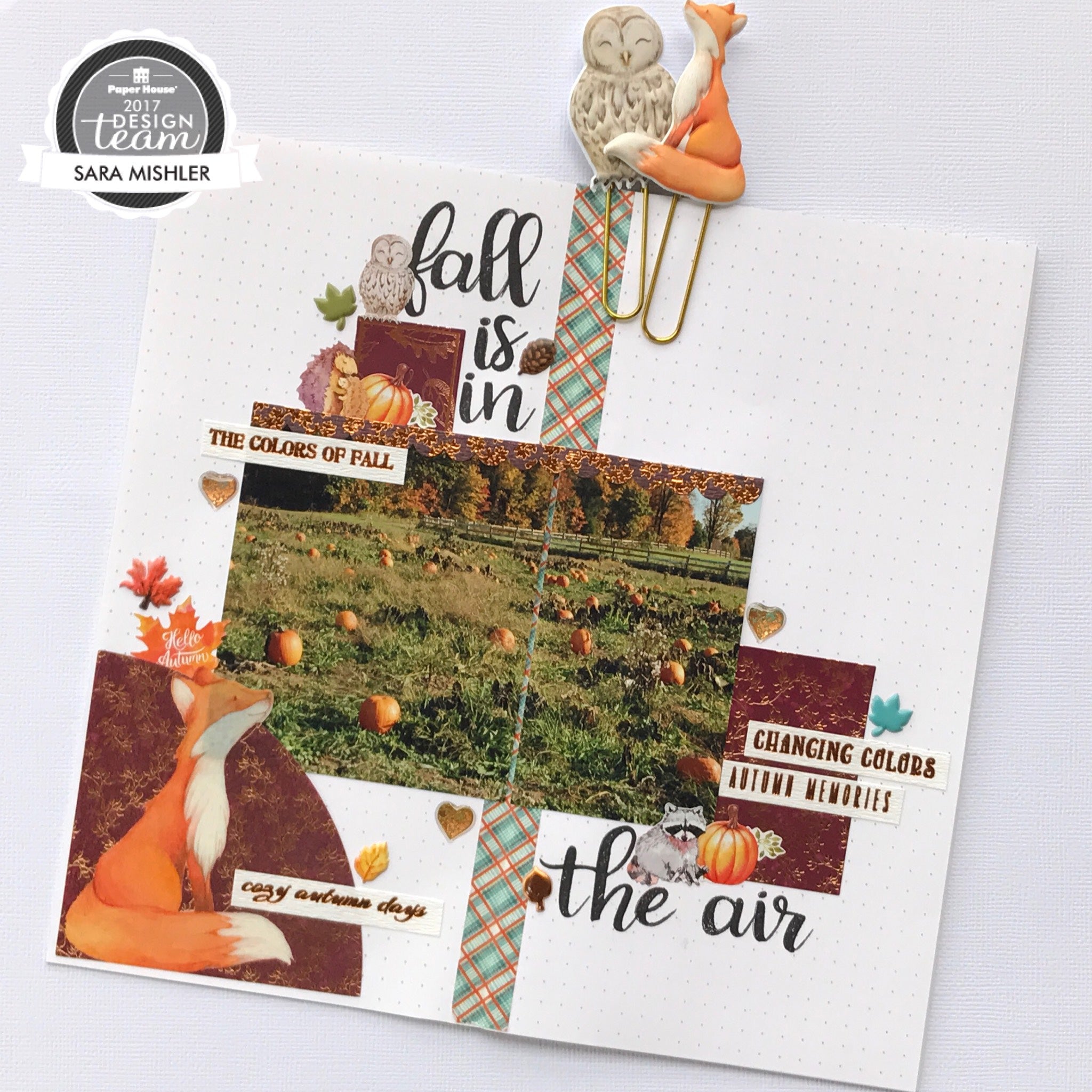 Autumn Traveler's Notebook using Paper House Productions