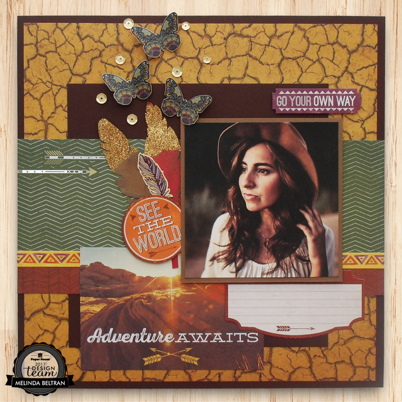 Paper House Productions Southwestern Paper Crafting Kit Layout A