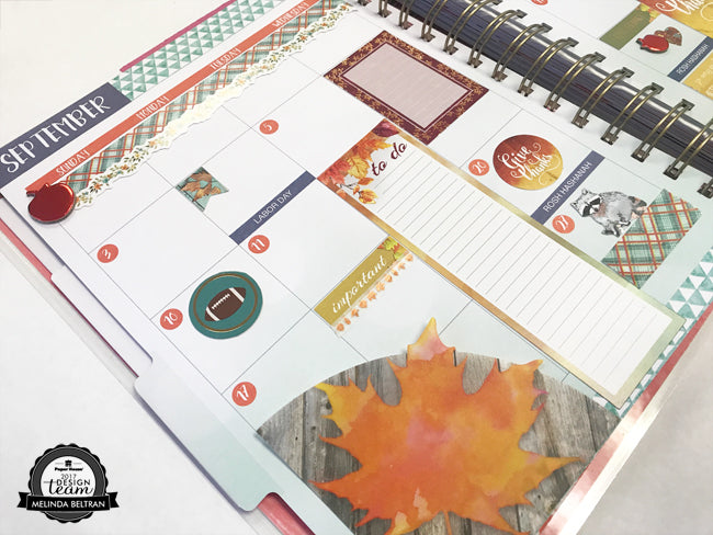 Paper House Productions Fall Planner Idea September Planner