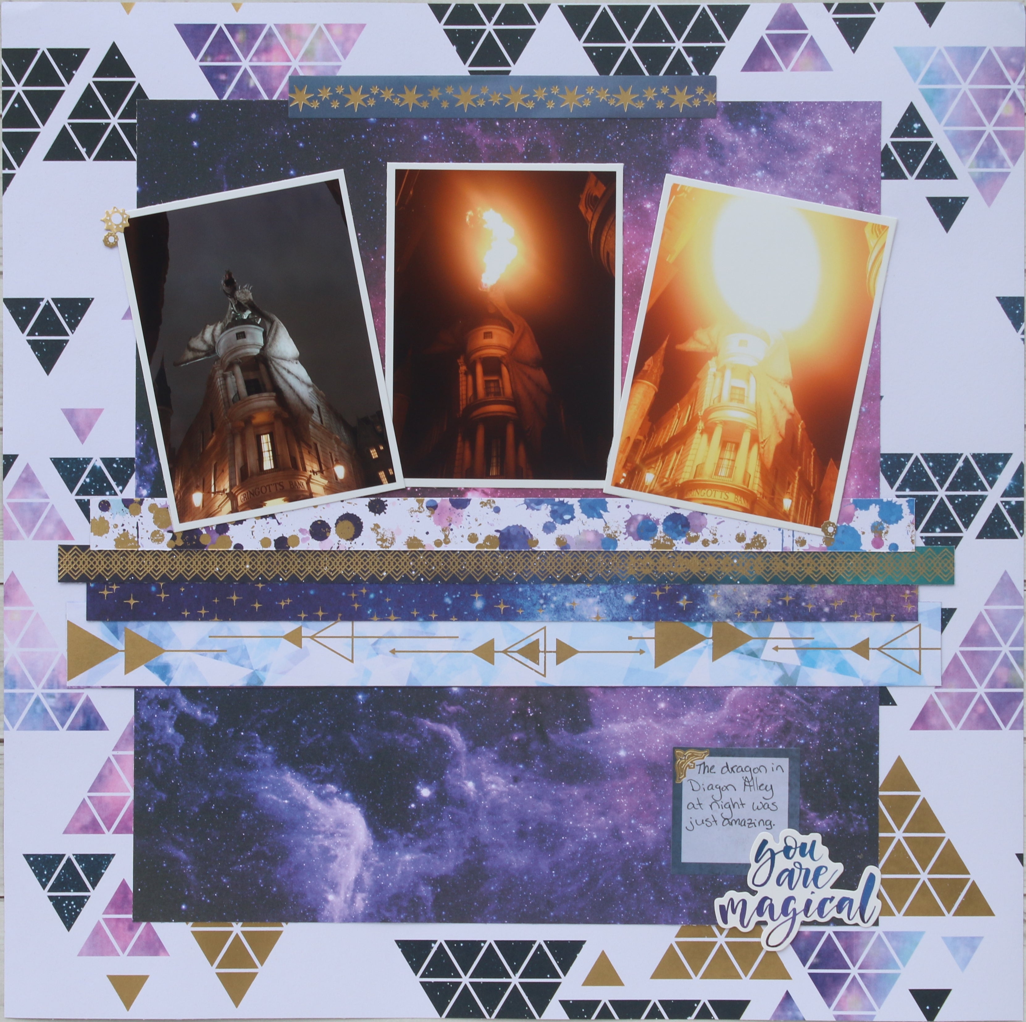 Harry Potter Nighttime Scrapbook Layout - Paper House