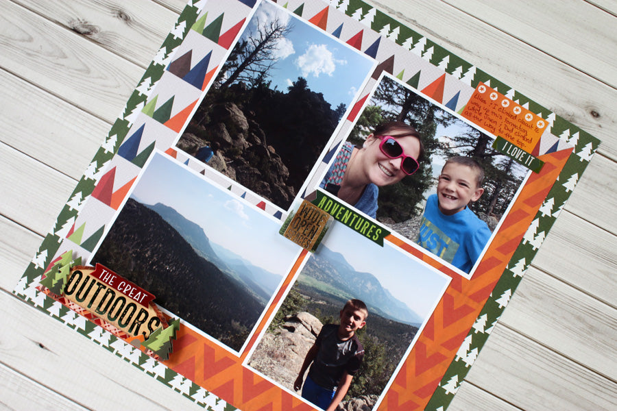 Turn Single Scrapbook Pages into a 2-Page Layout + Add Extra