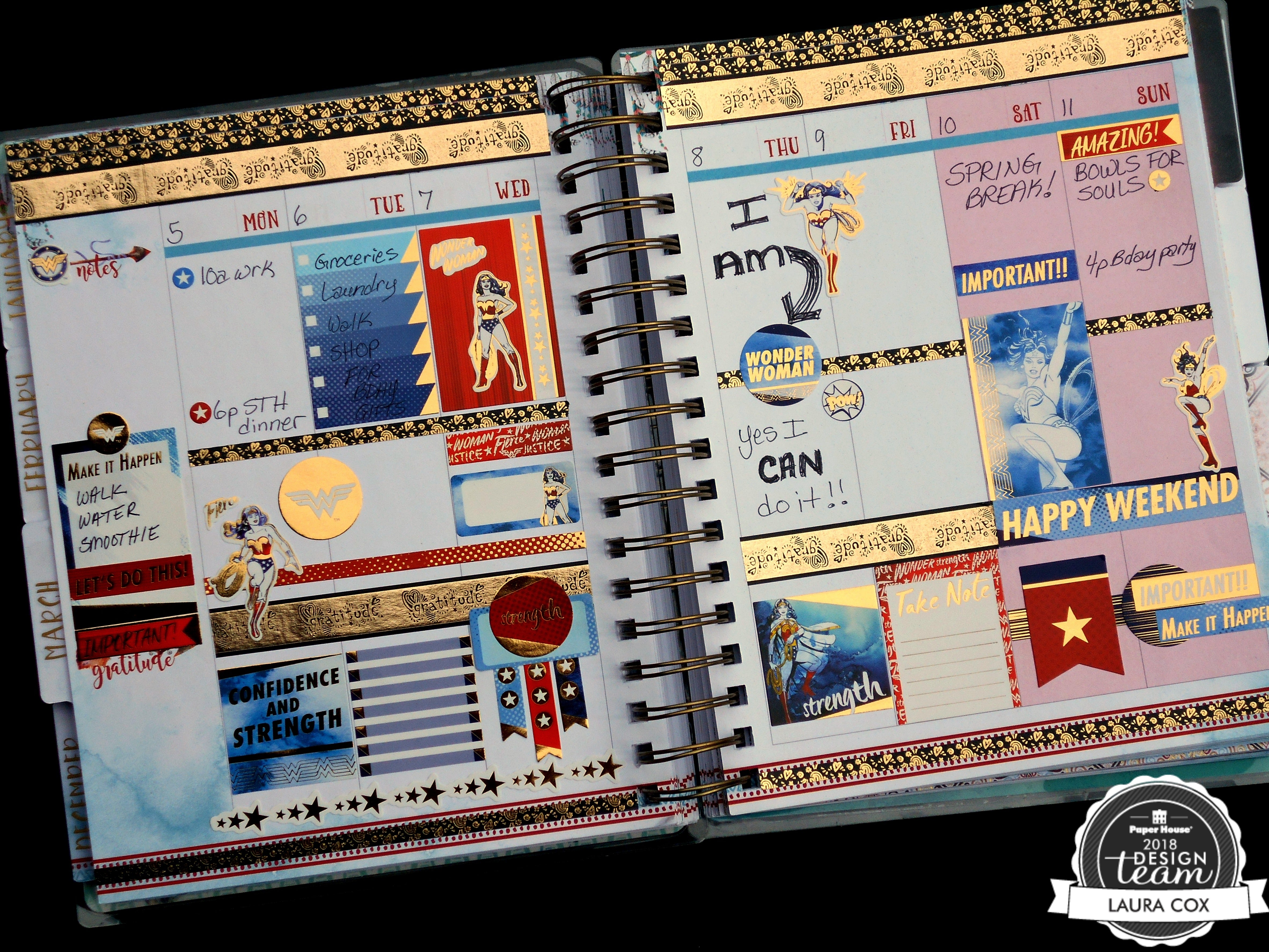 Wonder Woman Planner 2018 by Laura C