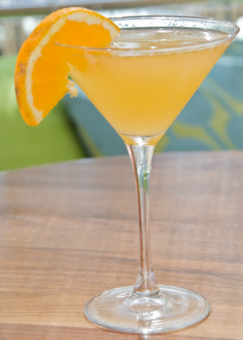 Orange Blossom Cocktail martini glass