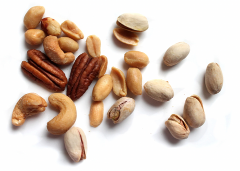 mixed nuts on a table