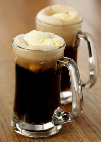 two Root beer float cocktails