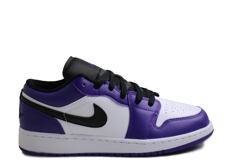 jordan 1 court purple gs low