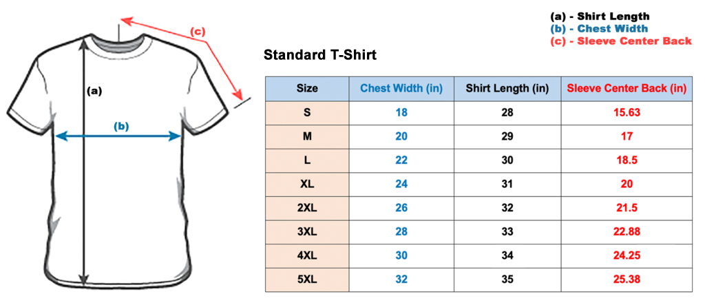 Size Chart - Vikings Warehouse