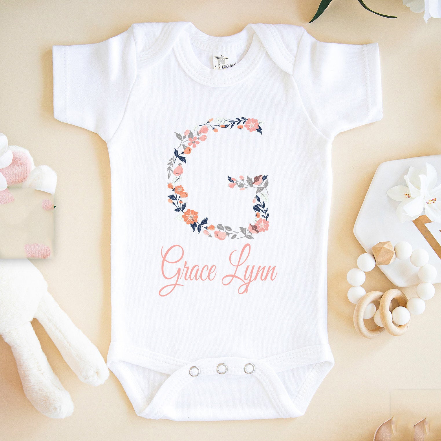 personalised baby bodysuit