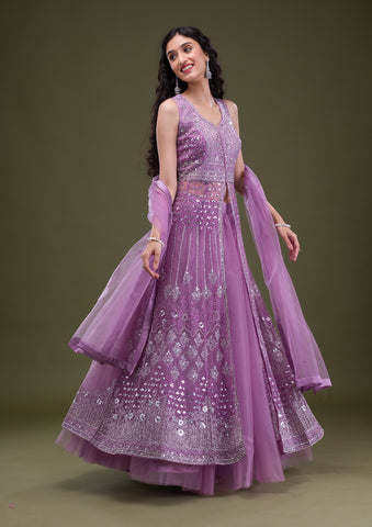 Purple Suit Sets: Buy Purple Salwar Suits Online in India @Best Price |  Aachho