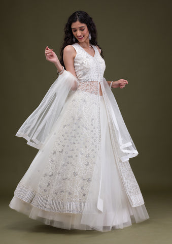 Net Gowns Online: Latest Designs of Net Gowns Shopping