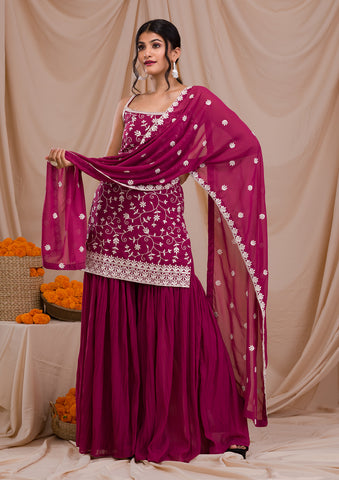 Buy Dusty Pink Salwars & Churidars for Women by GO COLORS Online