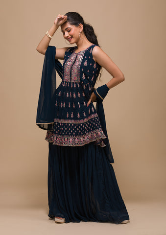 Types of Punjabi Sharara Suit for Women -