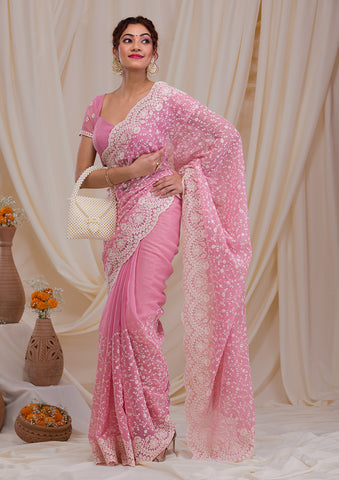 Buy Chiffon Saree in USA  Ready to Wear Chiffon Sarees Online