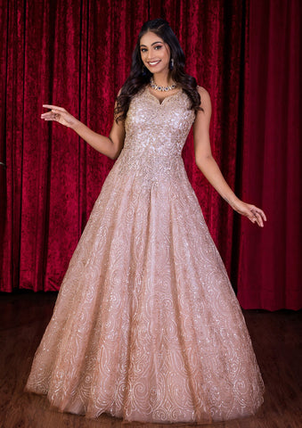 long dress for reception