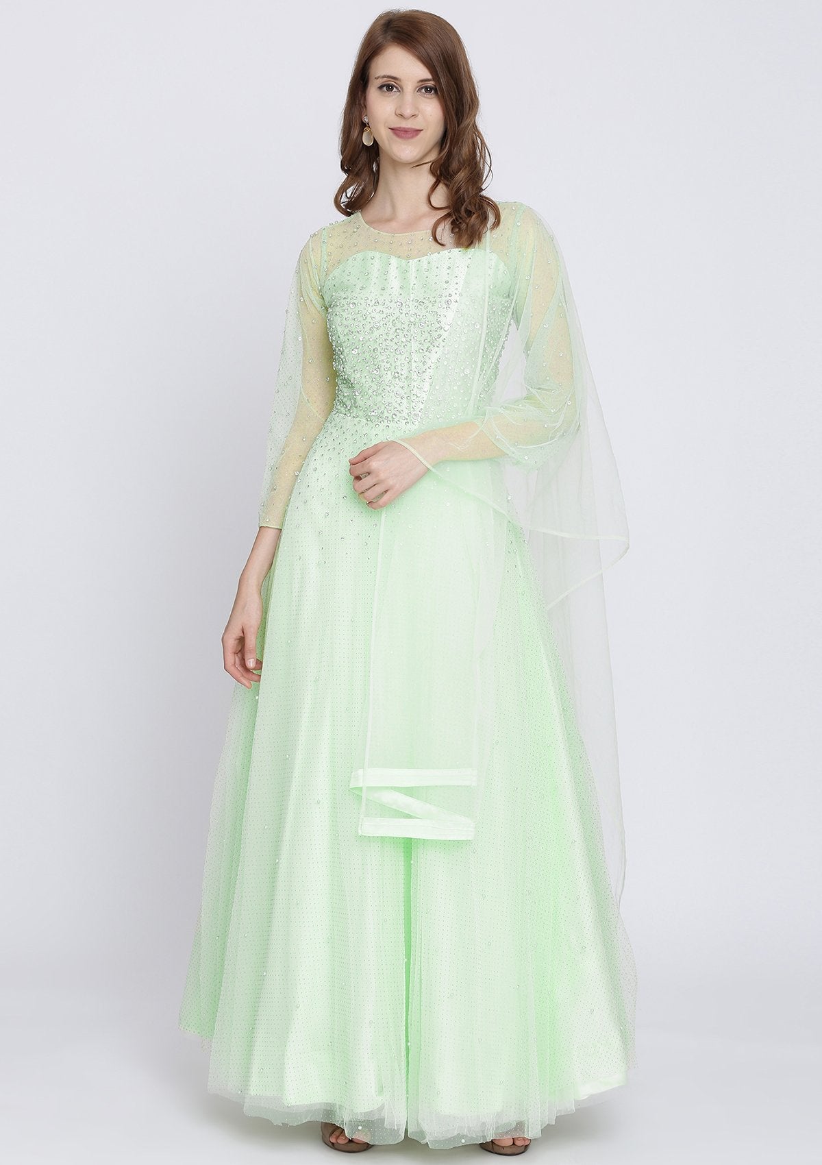 pista green gown