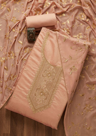 Buy Designer Chanderi Silk Suit Material Online - Shalvi – ShalviFashion